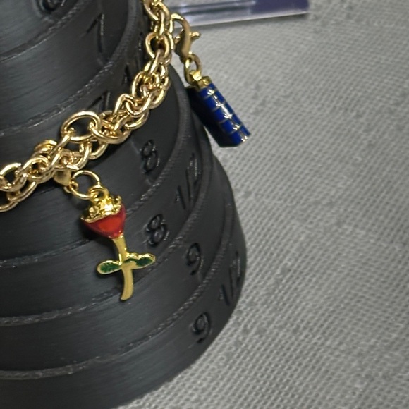 Beauty & the Beast Bundle Stunning Charm Bracelet & Zippered Pouch Gift Set NWOT - Picture 12 of 16
